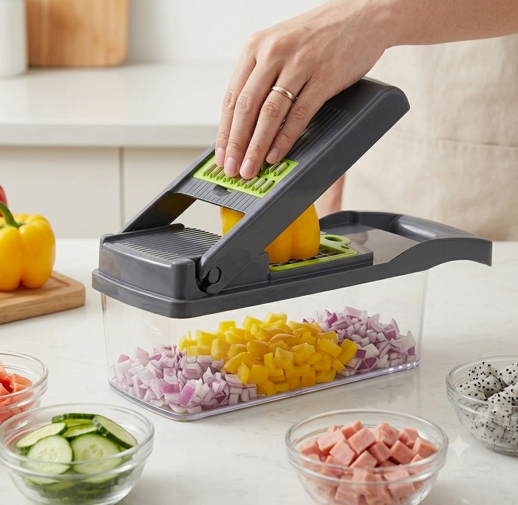 ChopMaster Pro | 12-in-1 Ultimate Vegetable Chopper & Mandoline Slicer